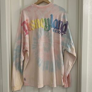 Disneyland Resort Cotton Candy Tie-Dye Spirit Jersey | Glitter Rainbow | XXL